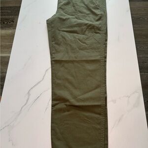 GAP Green Chinos Cotton Blend Straight-Leg